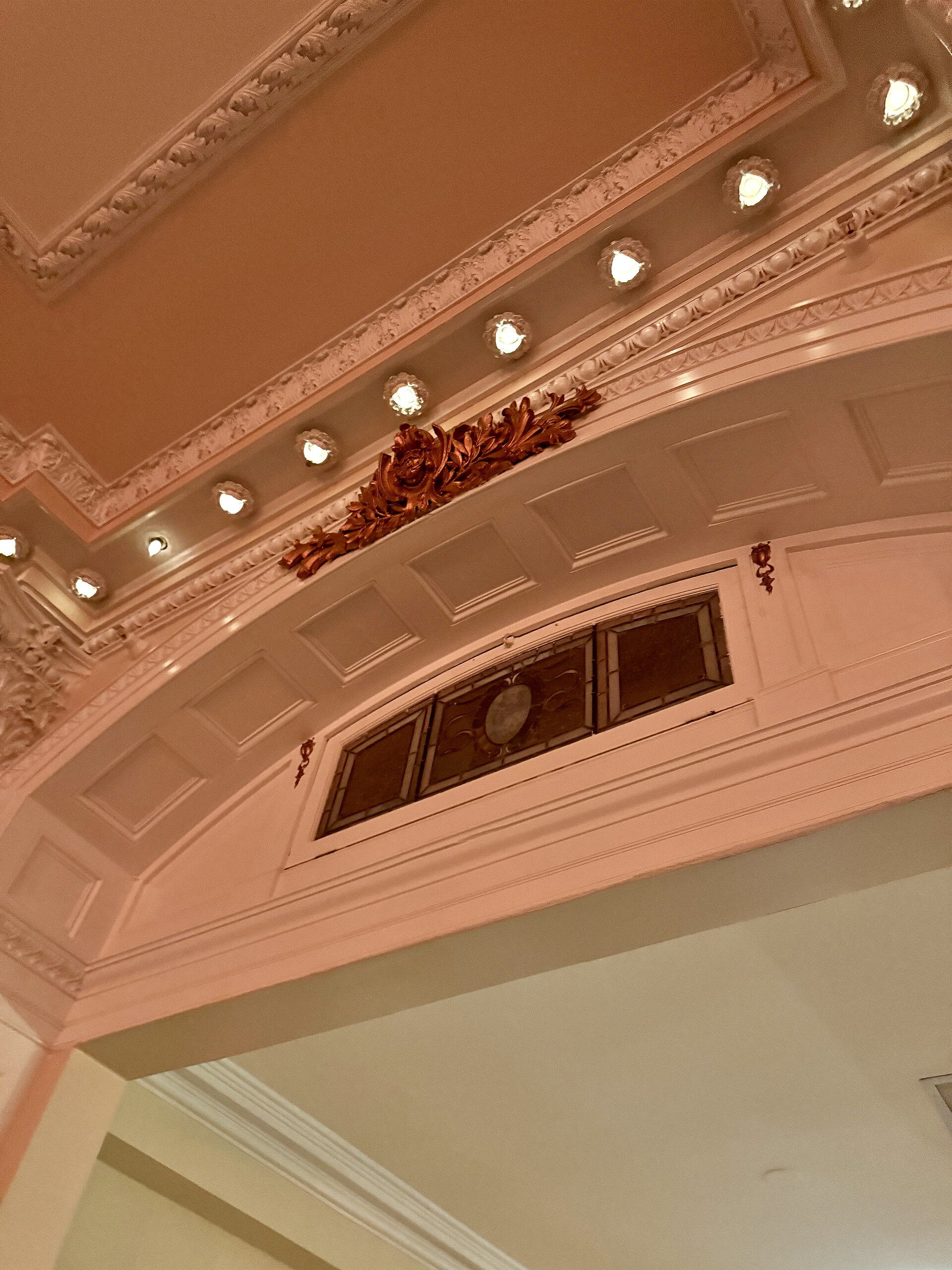 historic hotel porch mountains