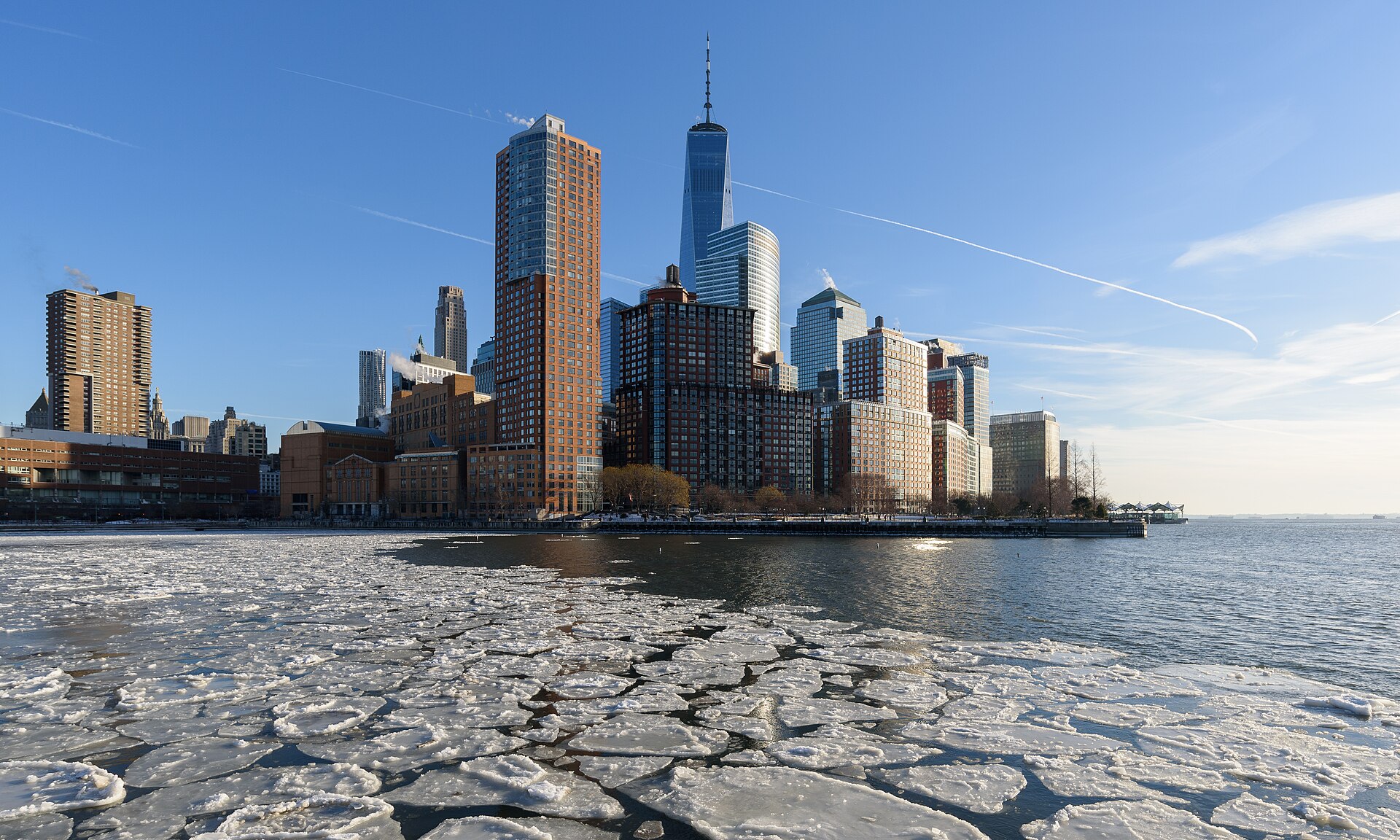 New York City skyline from river
