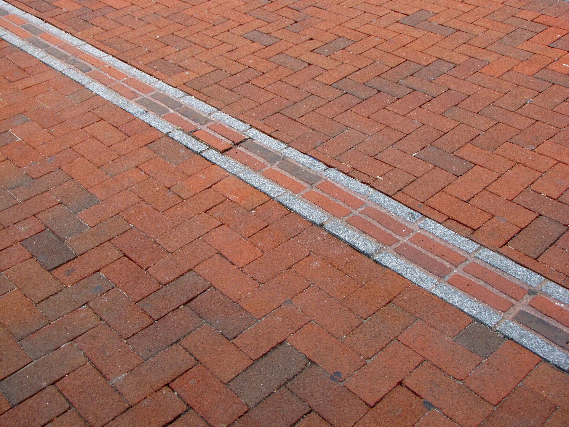 Boston Freedom Trail brick path