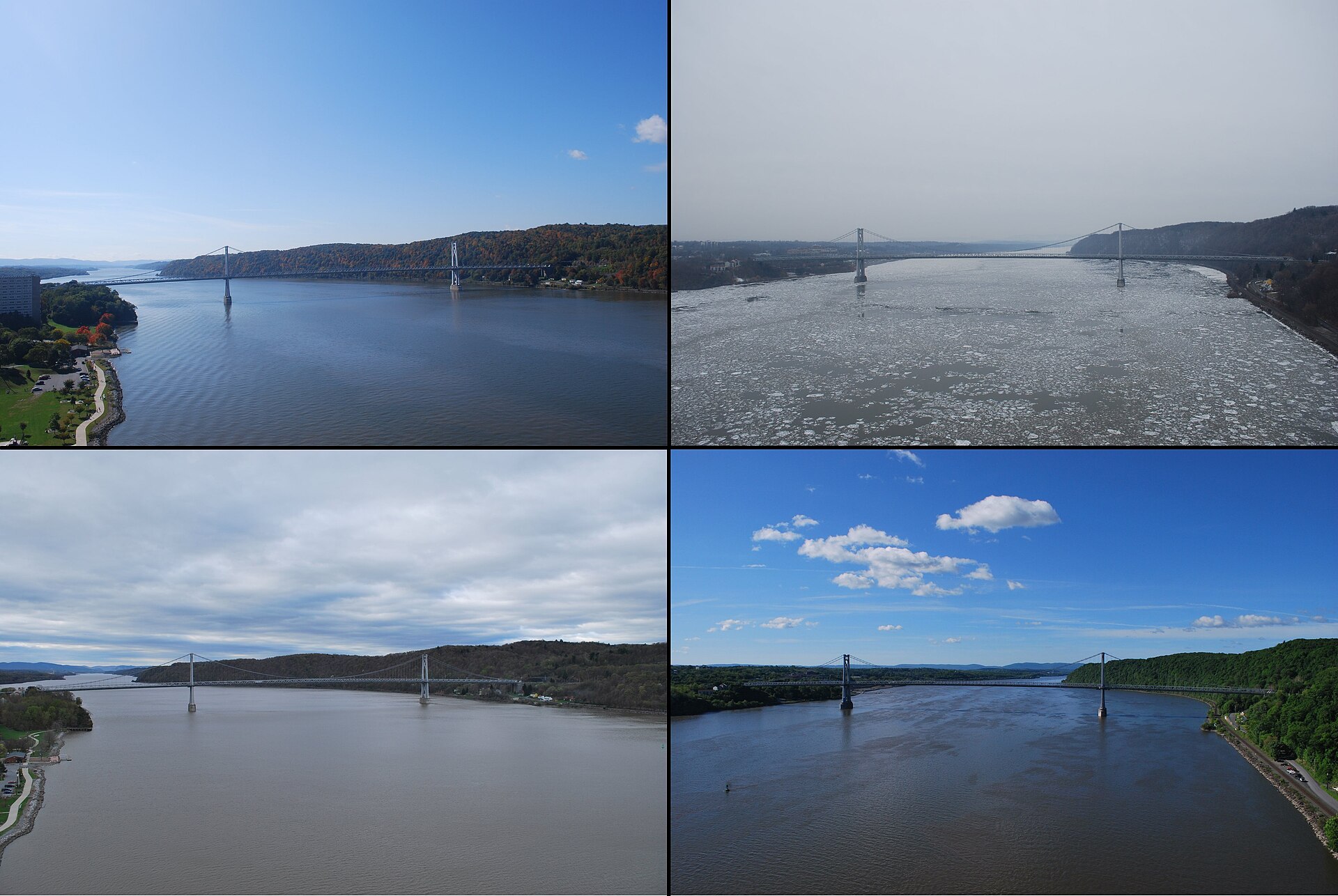 Hudson river valley view autumn