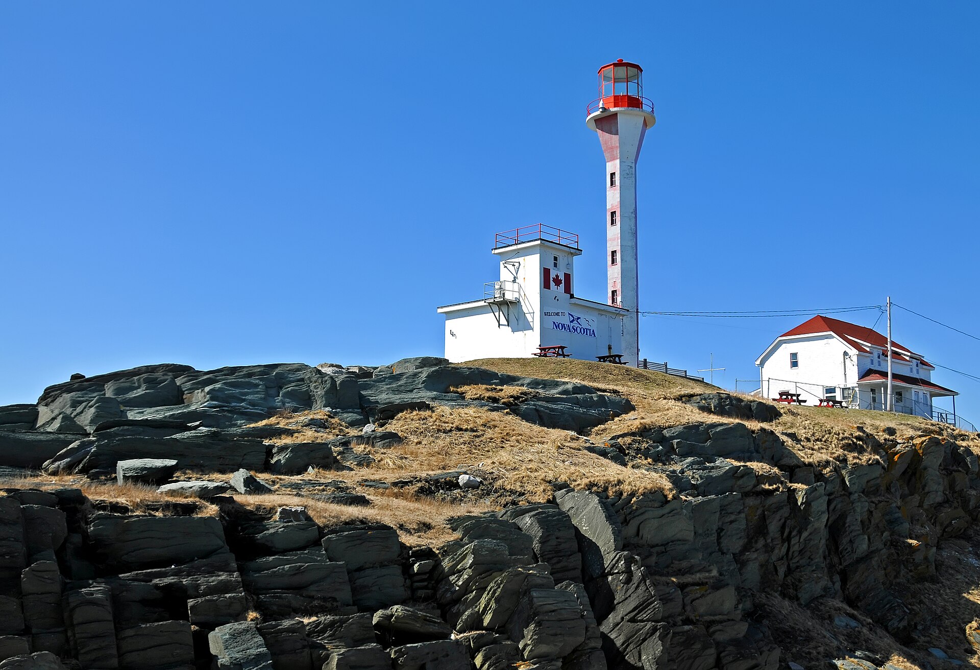 Maine lighthouse rocky coast