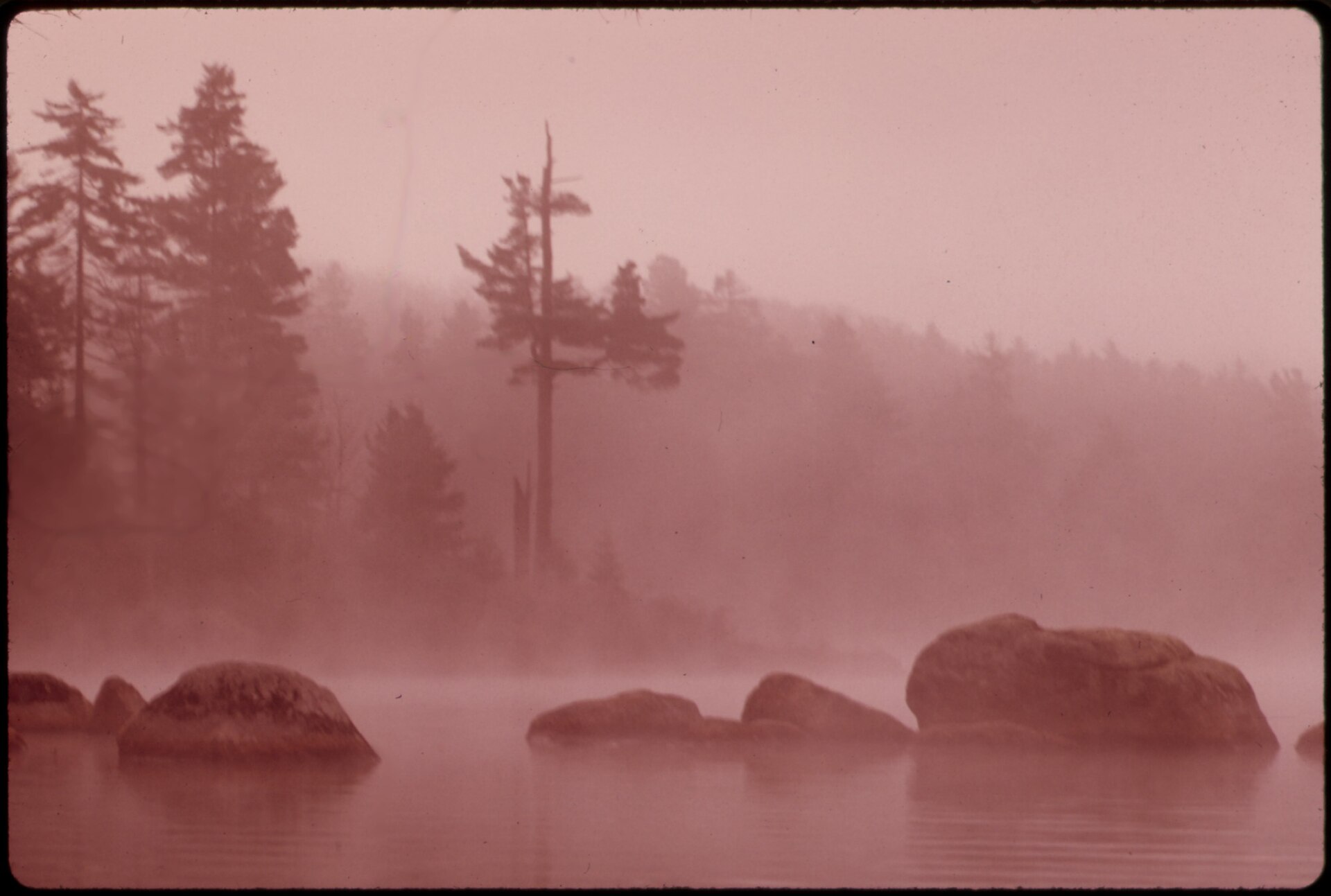 Adirondack lake mountains morning