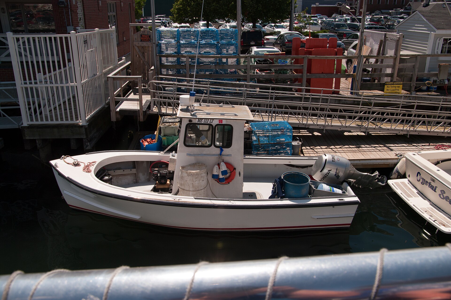 Maine harbour lobster boats