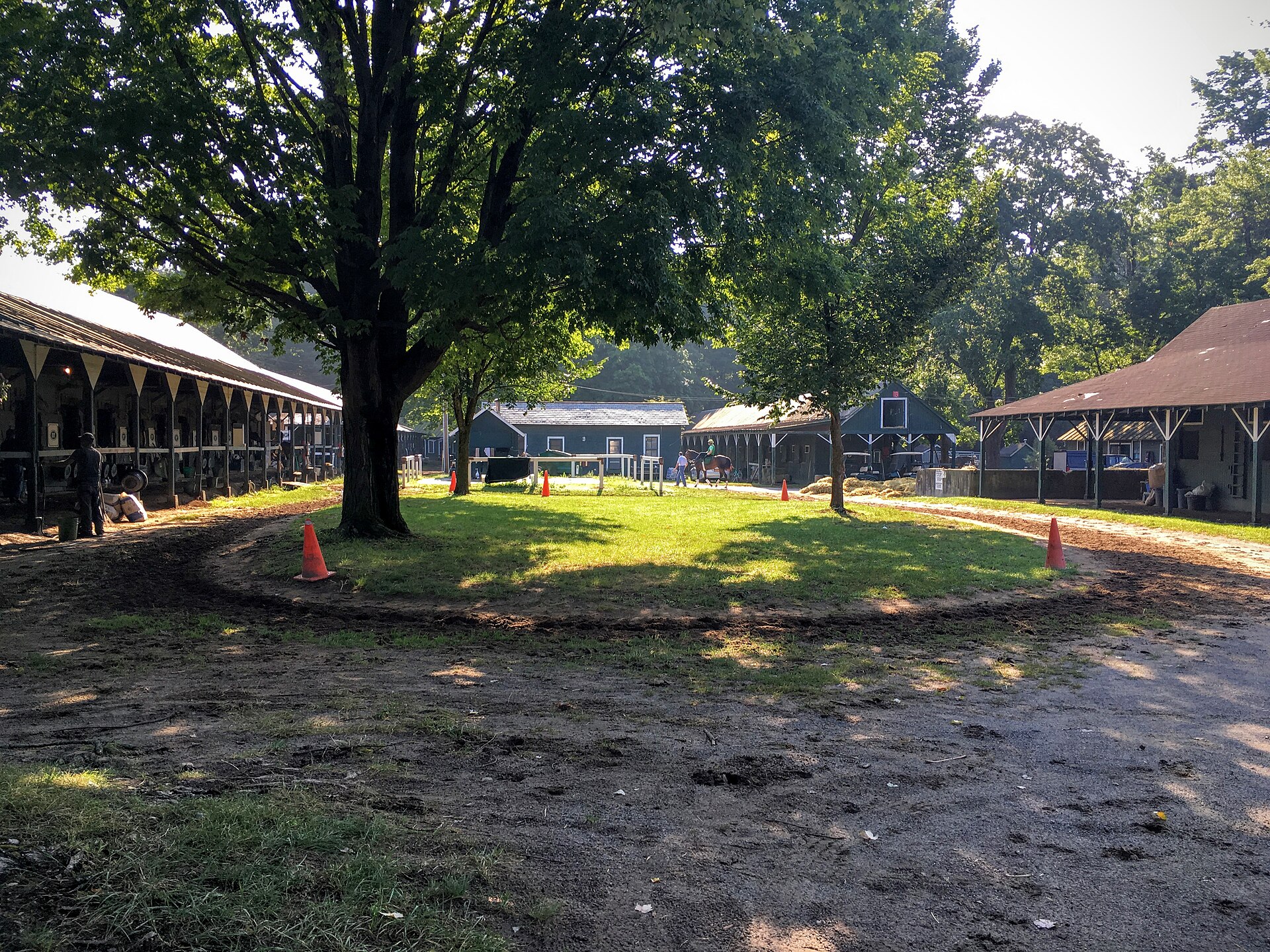 Saratoga race course grandstand