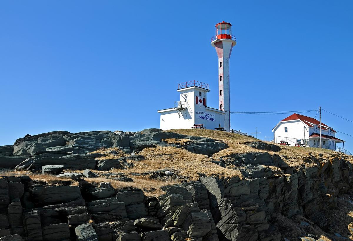 Maine lighthouse rocky coast