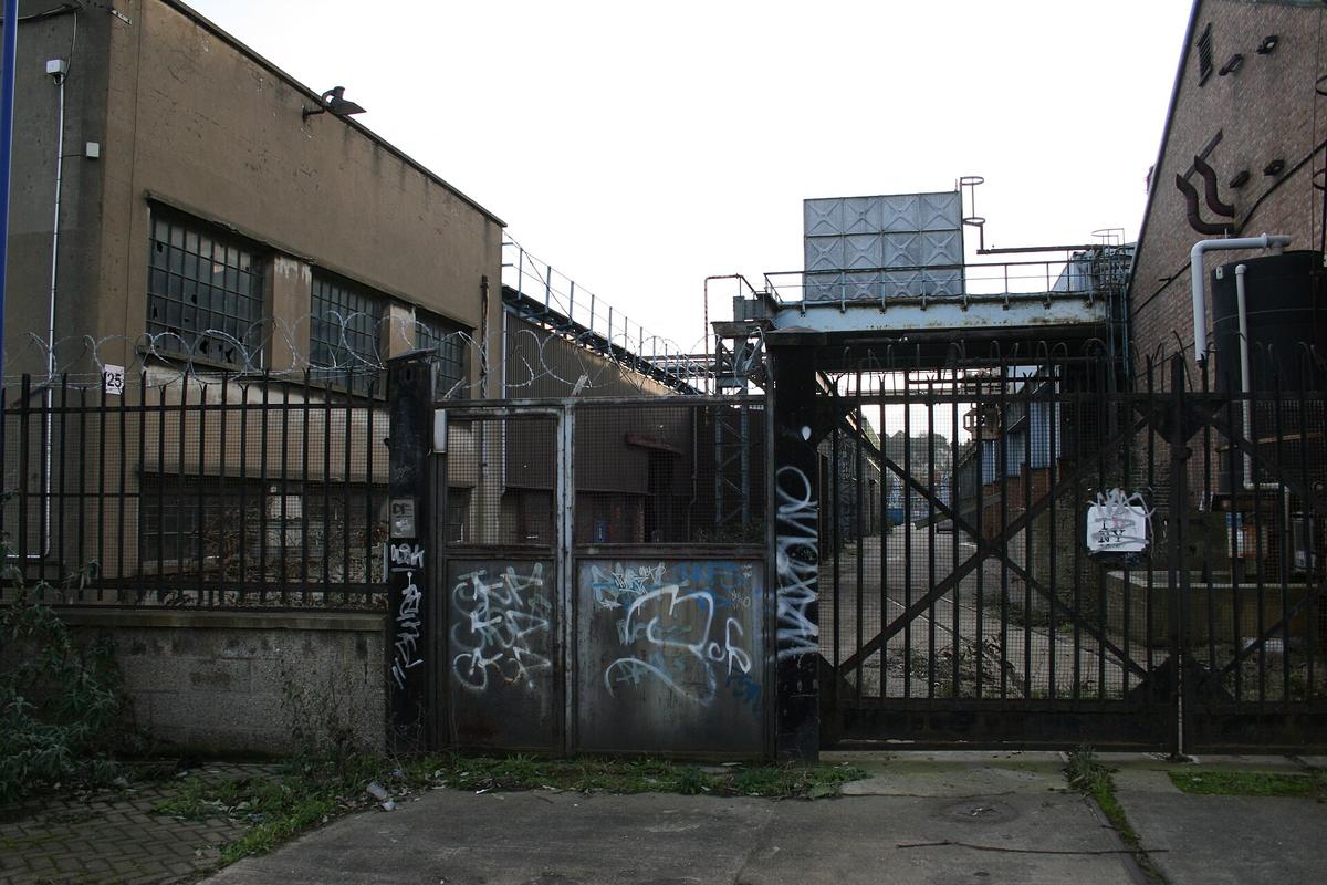 derelict industrial structure forest
